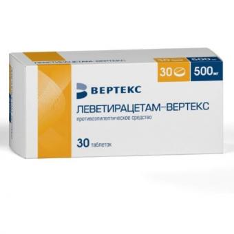 ЛЕВЕТИРАЦЕТАМ ВЕРТЕКС табл. п/о плен. 500 мг №30