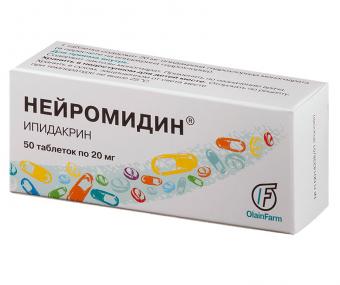 НЕЙРОМИДИН табл. 20 мг №50