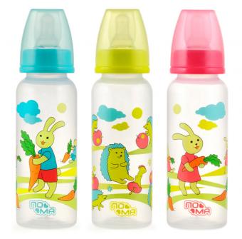 ПОМА БУТЫЛОЧКА 240 мл 3810 силикон. соска (быстр. поток)