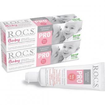 РОКС PRO БЕБИ ЗУБНАЯ ПАСТА ДЕТСКАЯ 45 гр минеральная защита и нежный уход
