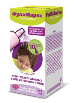 ФУЛЛ МАРКС спрей наруж. 150 мл + гребень