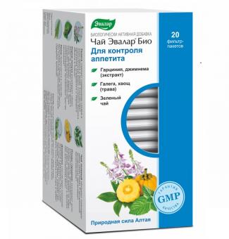 ЧАЙ БИО ЭВАЛАР ДЛЯ КОНТРОЛЯ АППЕТИТА ф/п №20