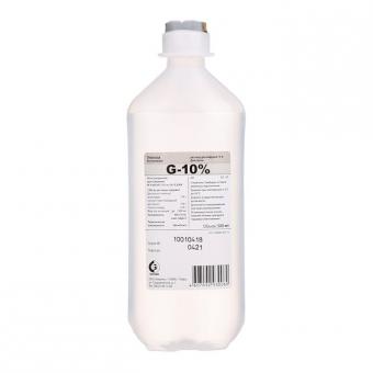 ГЛЮКОЗА р-р д/инфузий 10% фл. 500 мл №10