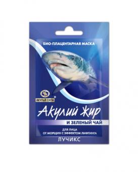 АКУЛИЙ ЖИР ПЛАЦЕНТ МАСКА ДЛЯ ЛИЦА 10 мл зеленый чай