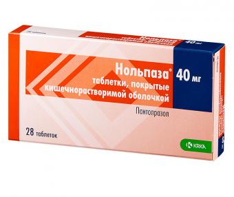 НОЛЬПАЗА табл. к/р п/о 40 мг №28