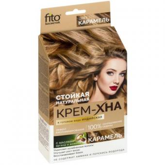 ФИТОКОСМЕТИК КРЕМ-ХНА ДЛЯ ВОЛОС 50 мл карамель