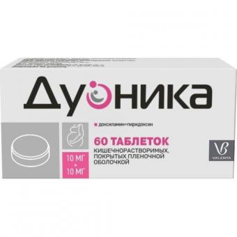 ДУОНИКА табл. к/р п/о 10+10 мг №60