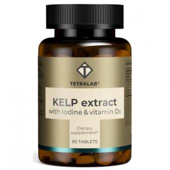 TETRALAB КЕЛП ЭКСТРАКТ БУРЫХ ВОДОРОСЛЕЙ С ВИТ. Д3 табл. №90