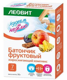 ХУДЕЕМ ЗА НЕДЕЛЮ БАТОНЧИК ФРУКТОВЫЙ жиросжигающий комплекс №7