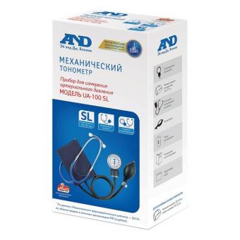 ЭЙ ЭНД ДИ (AND) ПРИБОР (ТОНОМЕТР) ИЗМ. АРТ. ДАВЛЕНИЯ МЕХАНИЧЕСКИЙ UA-100 SL (манжета 23-37 см)