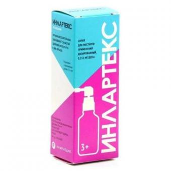 ИНЛАРТЕКС спрей д/местн. примен. 0,255 мг/доза фл. 30 мл