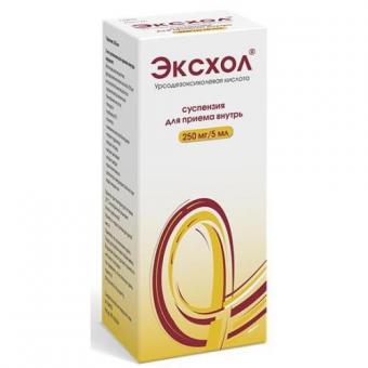 ЭКСХОЛ сусп. внутр. 250 мг/5 мл фл. 250 мл