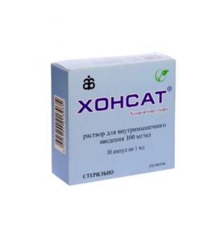 ХОНСАТ р-р д/инъекц. в/м 100 мг/мл амп. 1 мл №10