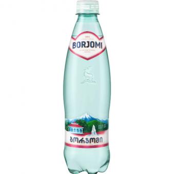 БОРЖОМИ ВОДА МИНЕРАЛЬНАЯ ГАЗИРОВАННАЯ пэт 0,5 л