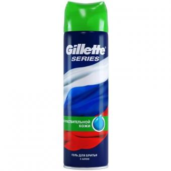 ЖИЛЛЕТТ (GILLETTE) SERIES ГЕЛЬ ДЛЯ БРИТЬЯ 200 мл для чувствит. кожи