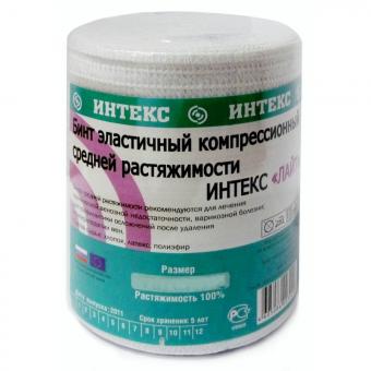 БИНТ ЭЛАСТИЧНЫЙ СР ЛАЙТ ИНТЕКС с застежкой 10см х 5м