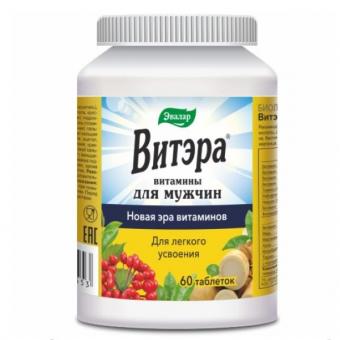 ВИТЭРА ВИТАМИНЫ ДЛЯ МУЖЧИН ЭВАЛАР табл. п/о №60