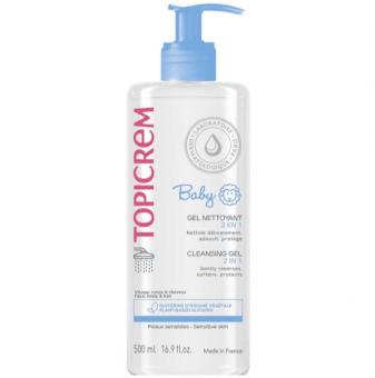 ТОПИКРЕМ ОЧИЩАЮЩ. ГЕЛЬ ДЛЯ ТЕЛА И ВОЛОС 500 мл д/детей