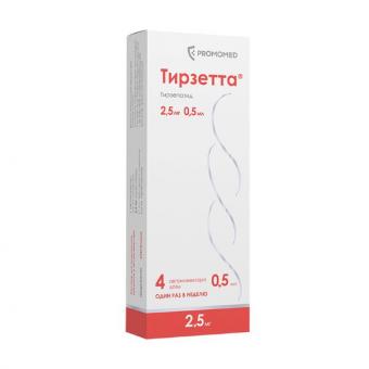 ТИРЗЕТТА р-р д/инъекц. п/к 2,5 мг шпр.- ручка 0,5 мл №4