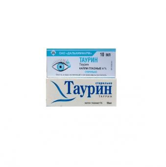 ТАУРИН капли глазные 4% фл.- кап. 10 мл