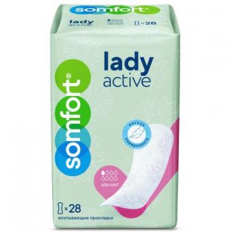 SOMFORT ПРОКЛАДКИ ПРИ НЕДЕРЖАНИИ LADY ACTIVE ультра мини №28