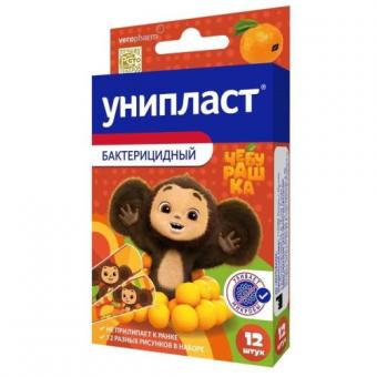 ЛЕЙКОПЛАСТЫРЬ ДЕТСКИЙ УНИПЛАСТ чебурашка №12