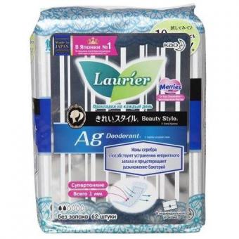 LAURIER ПРОКЛАДКИ ЕЖЕДНЕВНЫЕ ионы серебра №62