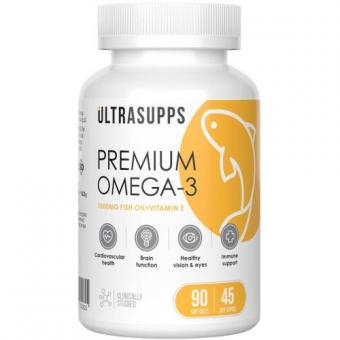 ULTRASUPPS ПРЕМИУМ ОМЕГА-3 капс. №90