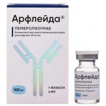 АРФЛЕЙДА конц. для инфуз. р-р 25 мг/мл фл. 4 мл №1