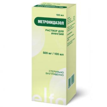 МЕТРОНИДАЗОЛ ИНДИЯ р-р д/инфузий 5 мг/мл фл. 100 мл