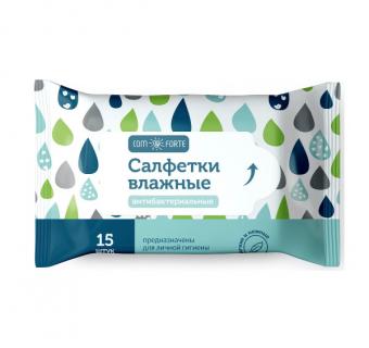 COMFORTE САЛФЕТКИ ВЛАЖНЫЕ антибактериальные №15