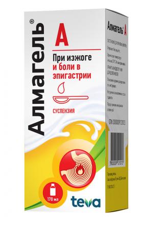 АЛМАГЕЛЬ А сусп. внутр. 170 мл
