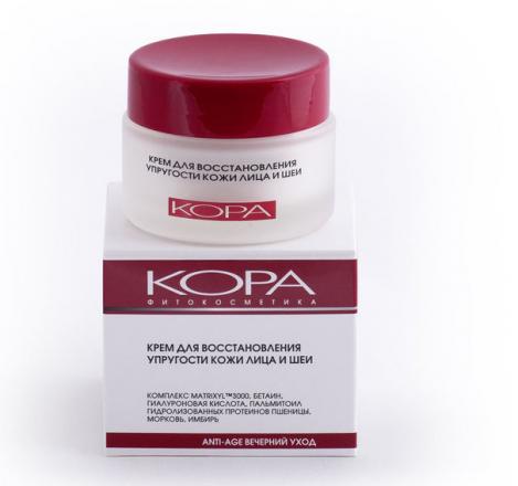 КОРА КРЕМ ДЛЯ ЛИЦА И ШЕИ 50 мл восстанавливающ.