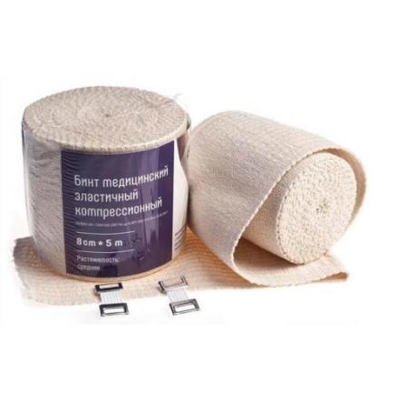 БИНТ ЭЛАСТИЧНЫЙ СР 8см х 5м