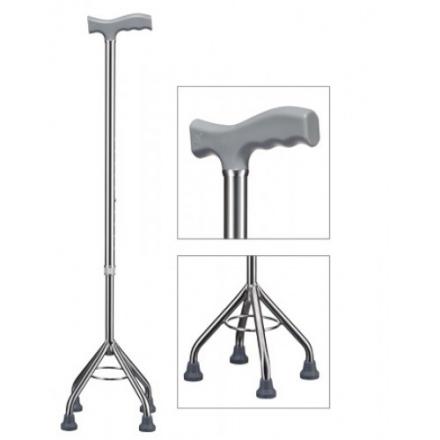 ТРОСТЬ С БОЛЬШОЙ ПИРАМИД. ОПОРОЙ БИ ВЕЛЛ (B.WELL) WR-421 серебро до 100 кг