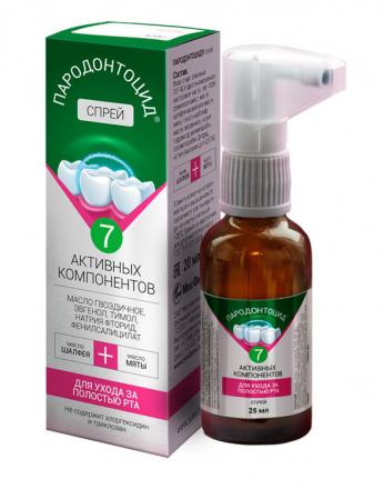 ПАРОДОНТОЦИД спрей наруж. 25 мл