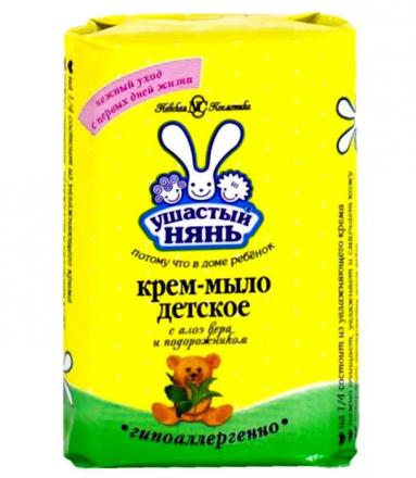 УШАСТЫЙ НЯНЬ МЫЛО ДЕТСКОЕ 90 гр алоэ/подорожник