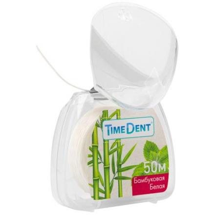 TIMEDENT ЗУБНАЯ НИТЬ 50 м белая