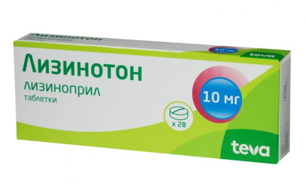 ЛИЗИНОТОН табл. 10 мг №28