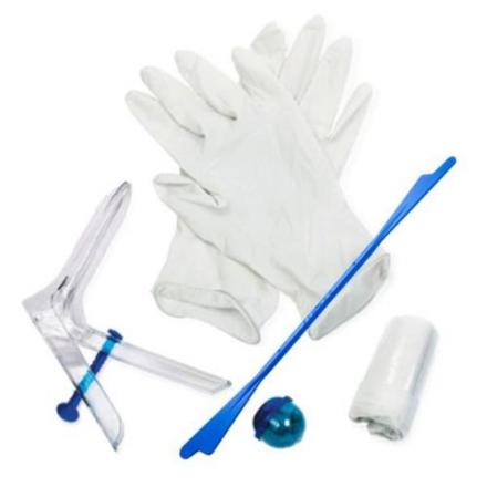 НАБОР ГИНЕКОЛОГИЧЕСКИЙ ЮНОНА №2М+ (зеркало, шпатель, пеленка, перчатки, бахилы)