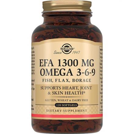 СОЛГАР КОМПЛЕКС ЖИРНЫХ КИСЛОТ 1300 ОМЕГА 3-6-9 капс. №120