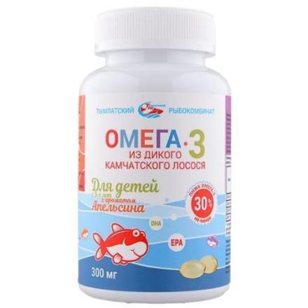 SALMONIСA ОМЕГА-3 ДЛЯ ДЕТЕЙ капс. апельсин 300 мг №250