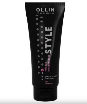 OLLIN STYLE ГЕЛЬ ДЛЯ ВОЛОС 200 мл ультра сильная фиксация