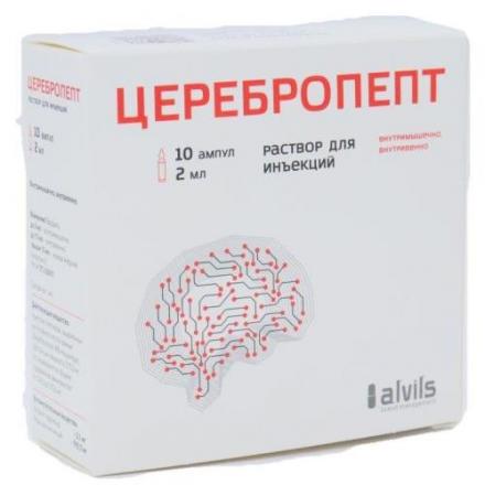 ЦЕРЕБРОПЕПТ р-р д/инъекц. амп. 2 мл №10