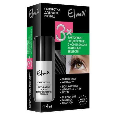 ЭЛЬМА СЫВОРОТКА ДЛЯ РЕСНИЦ 4 мл увеличение объема и длины