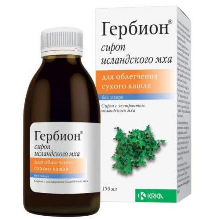 ГЕРБИОН ИСЛАНДСКИЙ МОХ сироп фл. 150 мл