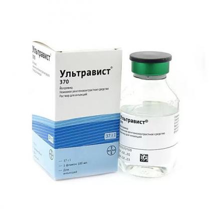 УЛЬТРАВИСТ р-р д/инъекц. 370 мг йода/мл фл. 100 мл №1