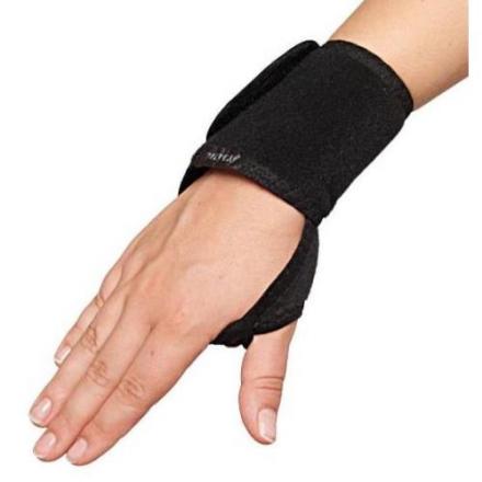 БАНДАЖ НА ЛУЧЕЗАПЯСТНЫЙ СУСТАВ КРЕЙТ F-208 черный р. универсальный