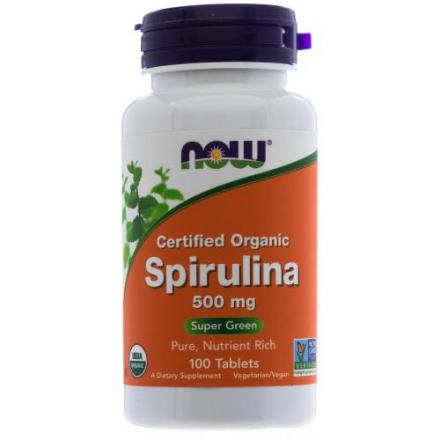 NOW СПИРУЛИНА НАТУРАЛЬНАЯ табл. №100