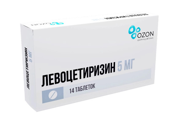 ЛЕВОЦЕТИРИЗИН ОЗОН табл. п/о плен. 5 мг №14